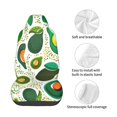 thumbnail image 4 of Wukai Green Avocado Full Set Car Seat Covers with Soft Padding Universal Auto Front Seats Protector and Cushion Mat, 4 of 5