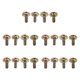 thumbnail image 4 of Pestañas de tornillo de tornillo de tambor de 20 piezas de 20 piezas, tornillos de ensamblaje, metal, parte del tambor para las partes del instrumento, 4 of 9