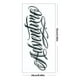 thumbnail image 5 of (WBQB013-016) 4 Uds. Pegatinas tatuaje brazo letras caligrafía y pintura serie 240*100mm pegatinas tatuaje corporal, 5 of 9