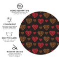 thumbnail image 4 of Bingfone Vintage Gold Glitter Heart Leather Drinks Coasters with Set of 6,Suitable for Home Kitchen,Coffee Cup Coasters Home Gift, 4 of 9