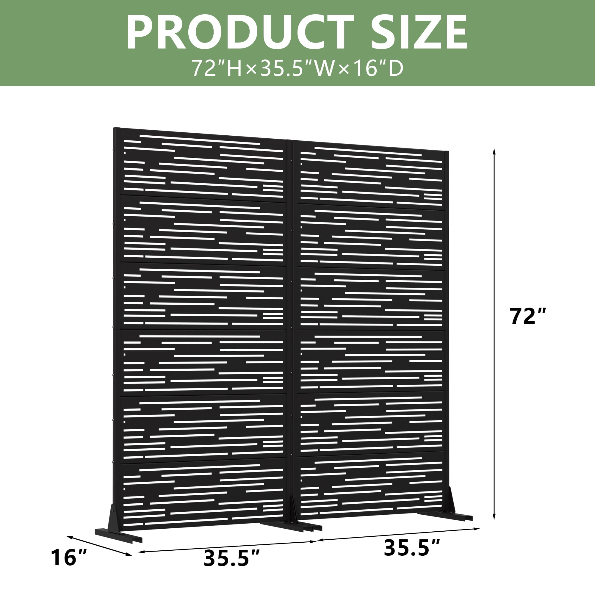 Metal Privacy Screen Panel Pattern