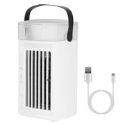 Moclever 4 in 1 Portable Air Conditioner Fan Evaporative Air Cooler Water Mist Cooling Fan for Desktop 3 Speeds Nightlight