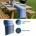 thumbnail image 5 of Navy Blue Ombre Table Runner - 60 Inch Long, Kitchen Dining Table Runner Dresser Scarves, Modern Abstract Art Ocean Oil Painting Farmhouse Decor for Coffee Tables Wedding Party Banquet, 5 of 8