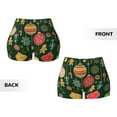 thumbnail image 4 of KLL Christmas Pattern Workout Shorts for Women Scrunch Short Gym Yoga Running Sport Active Exercise Fitness Shorts, 4 of 8