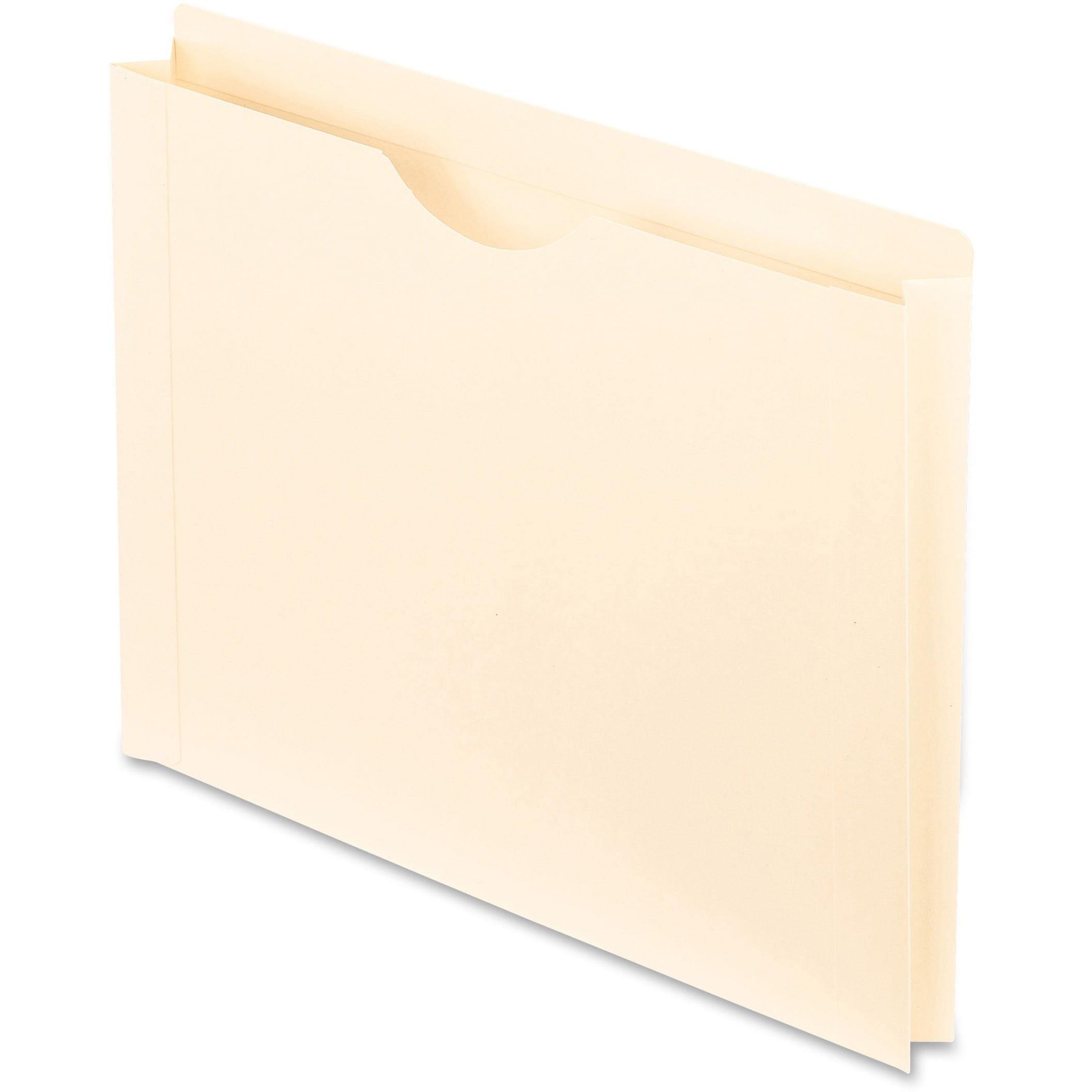 Manila Reinforced File Jackets, 2Ply Straight Tab, Letter Size, Manila