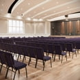 thumbnail image 3 of Advantage Eggplant Church Chair 18.5 in. Wide, 3 of 13