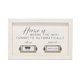 thumbnail image 1 of Mud Pie Home WiFi Placa 8"" x 5"" Blanco, 1 of 1