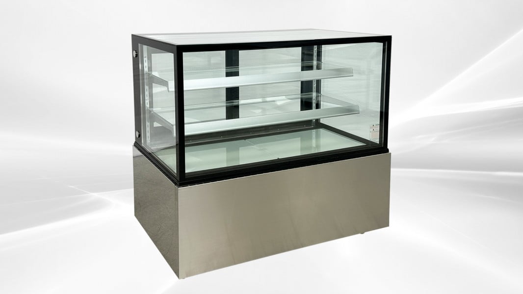 48" Refrigerated Bakery Display Case, Commercial Cake Showcase Refrigerator with LED Lighting, Curved Glass, Adjustable Shelves, ETL Certified