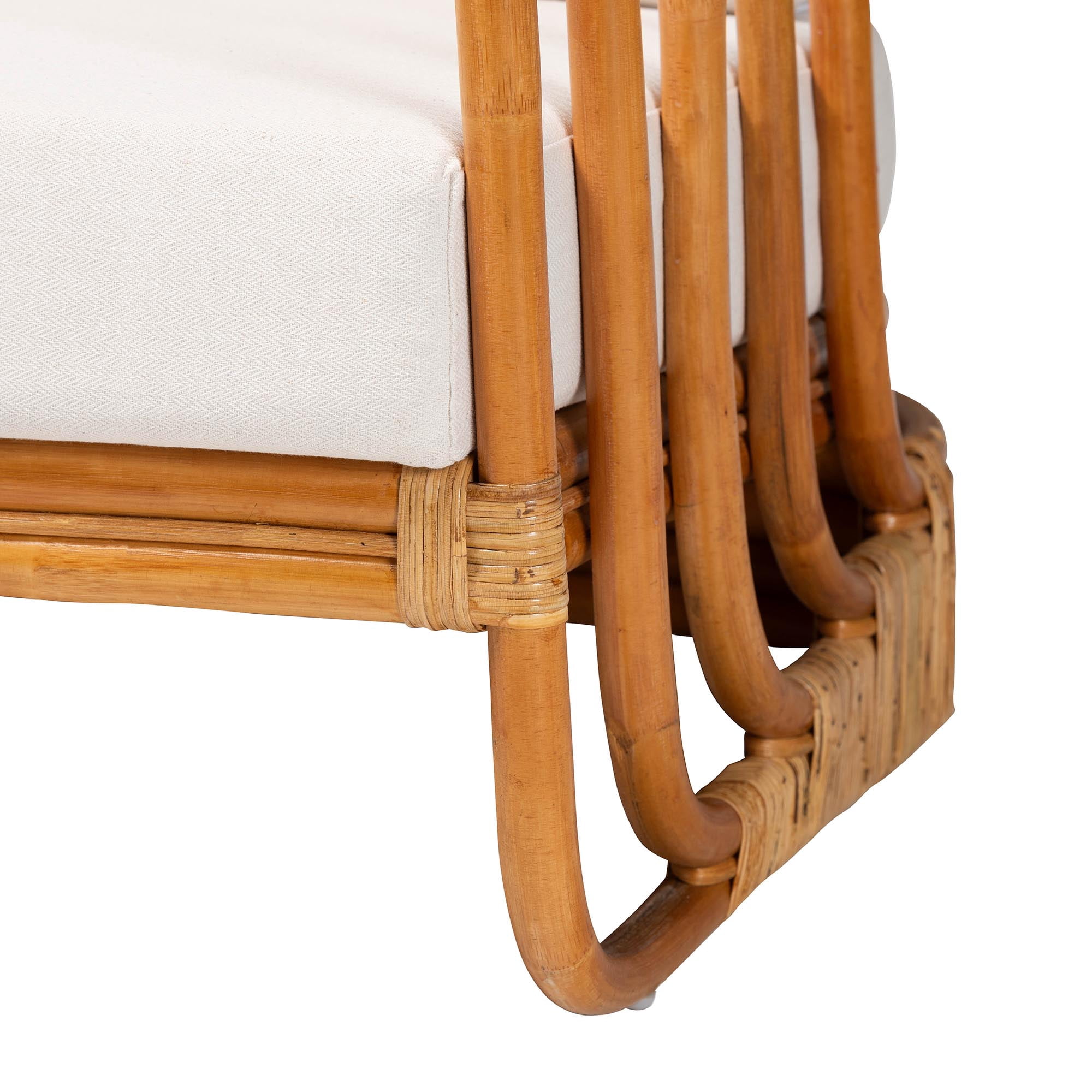 bali & pari Corsa Boho Arm Chair, One Size, Light honey