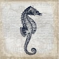 thumbnail image 3 of Lula Bijoux and Company 15x15 Black Modern Framed Museum Art Print Titled - Sea Horse On Cream, 3 of 5