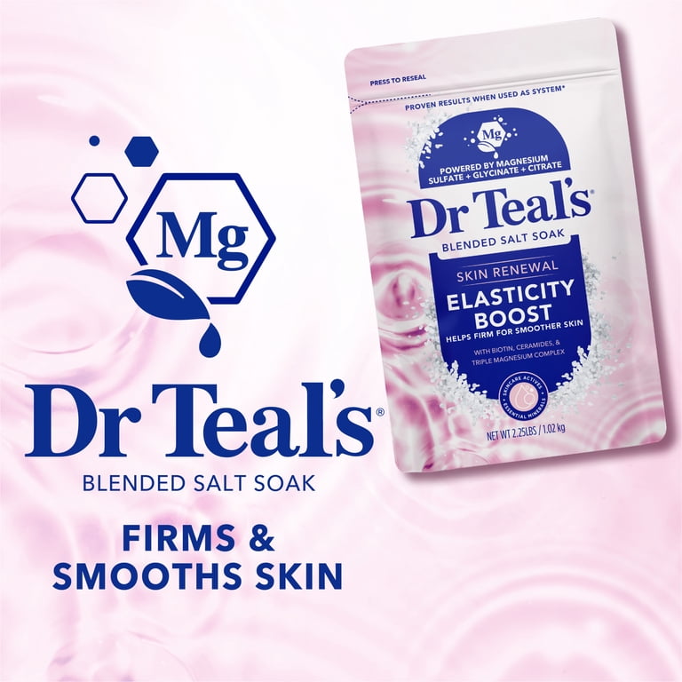 Dr Teal's Skin Renewal Elasticity Boost Salt Soak, 2.25 lbs photo 2