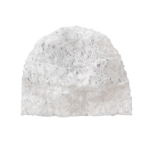 Aellinatey Elegant Pullover Hat Simple Cloche Style Casual Hat Lace Hat Headwrap
