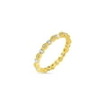 thumbnail image 4 of Gold Plated 925 Sterling Silver Eye Pattern Eternity Ring Band White CZ Jewelry Female Size 8, 4 of 4