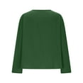 thumbnail image 6 of Shirts for Women Hanten Cardigan Long Sleeve Wrap Front Cotton Linen Retro Costume Irregular Shirt Tops M, 6 of 6