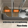 thumbnail image 4 of Kitchen Pot Lid Organizer Rack | V-Shaped Groove | Anti-Slip Stainless Steel & Plastic | Built-In Water Tray | Countertop Storage for Utensils, Spatulas, Cloths | 21x15x4cm | Gray or White | 1 Pack, 4 of 6