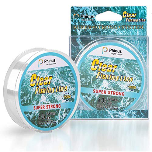Fishing Wire 492FT/164Yard/150M 8.0, Clear Fishing Line