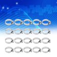 thumbnail image 1 of Fdit Hardware,20Pcs Hose Pipe Clips Clamp Inner Slot Outer Hex 304 Stainless Steel Fastener Hardware,Hose Pipe Clips, 1 of 8