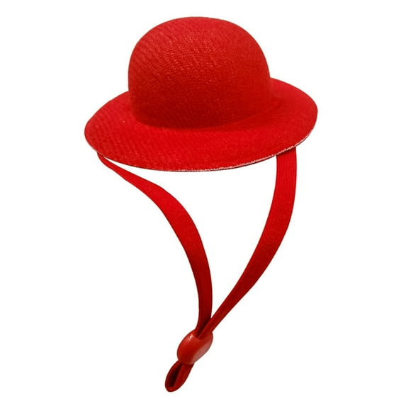 Chicken Hat Solid Color Adjustable String Cute Round Shape Anti-falling Hamster Cap Beauty Supplies