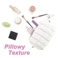 thumbnail image 3 of Unique Bargains Quilted Cosmetic Organizer for Women White, 3 of 7