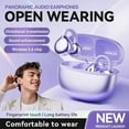 thumbnail image 3 of Earclip Bluetooth 5.4 Headphones, Wireless Earphones Clip on Earbud, Open Ear Ai Translation Ear Buds, Real Time Language Translator Earbuds, Ipx5 Waterproof, for iOS Android, 3 of 7