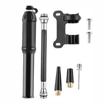 Mini Bike Pump, Portable Frame Bicycle Pump Fits Presta & Schrader, Cycling Inflator with Ball Pump Needles, Aluminum Alloy Durable Tire Pump for Road/Mountain/BMX Bikes