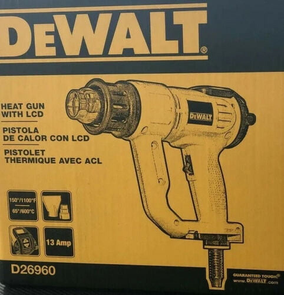 DeWalt D26960 2.75 1100 Degree Pistol-Grip Heat Gun with LCD Display 