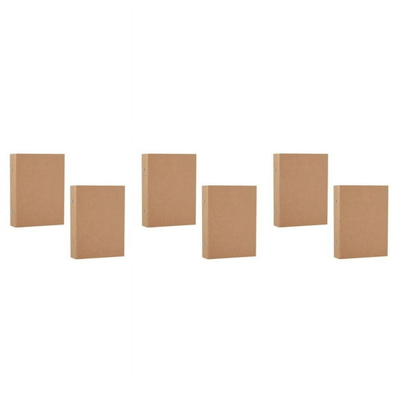 6Pcs A5 Refillable Ring Binder,A5 Paper Binder Tray with 2 Rings to Add Loose Sheets,A5 Paper Folders