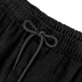 thumbnail image 7 of Lumtrix Womens Corduroy Pants Straight Leg Loose Comfy Elastic High Waist Pants Casual Drawstring Work Trousers with Pockets Black XL, 7 of 7