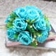 thumbnail image 2 of Ramo de flores de tela de seda para liderazgo vial para celebración de festivales, bodas y coches. Azul, 2 of 6
