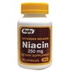 Rugby Niacin ER 250 mg Strength Dietary Supplement, 100 ea (Pack of 4)