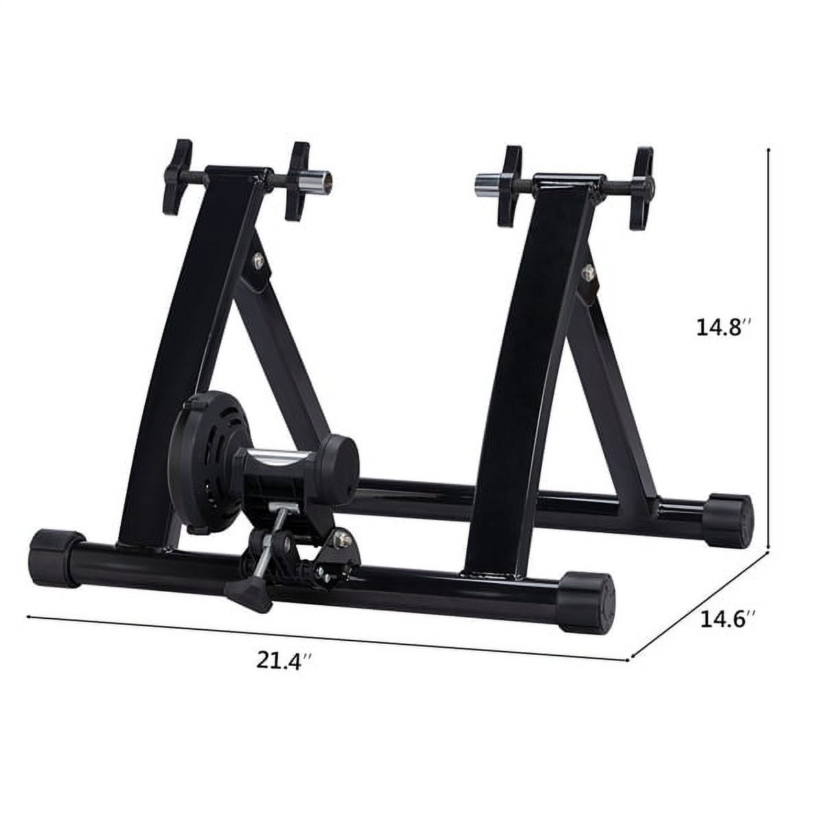 Alden Design Foldable Bike Trainer Magnetic Cycle Indoor Bike Trainer Stand Exercise Stand Bicycle Turbo Trainer