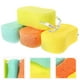 thumbnail image 4 of EeaseMX Paquete de 4 esponjas exfoliantes de lufa para baño, naturales, para ducha y spa, para hombres y mujeres (colores variados), 4 of 7