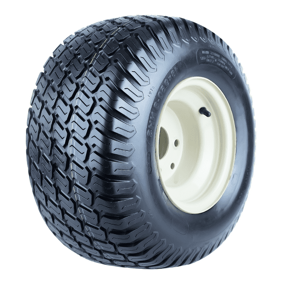 18x9.50-8 Lawn Mower Tire and Wheel Assembly,18x9.50-8 Riding Lawn Mower Tire with Rim, 4 Lug 8”x 7” Wheel, 2.52 Central Hole, 4Ply,1040lbs
