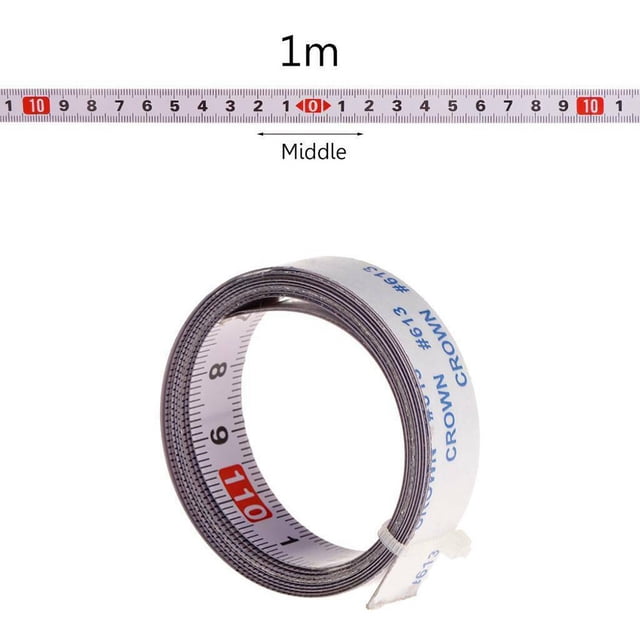 1-5M Self Adhesive Metric Miter Track Tape Measure Scale Ruler Woodworking Tools