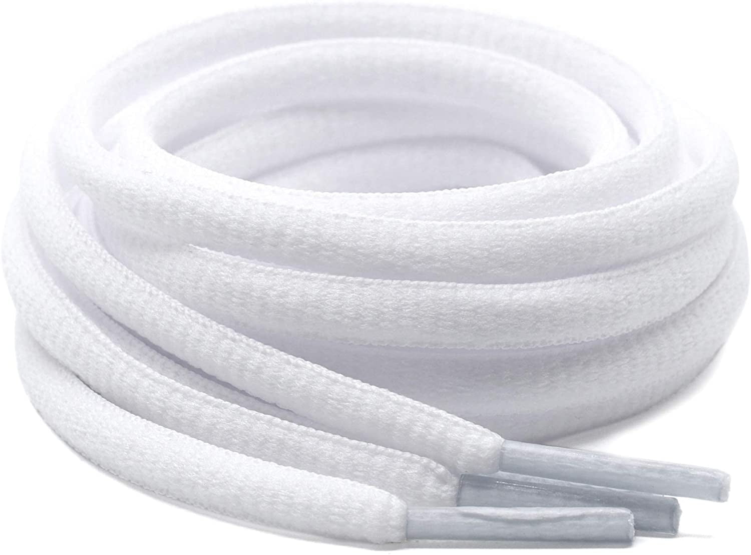 2 Pairs Oval 36",45" Athletic Sports Sneaker "White" Shoelace Strings 