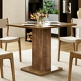 thumbnail image 3 of Finmind 39" Square Dining Table for 4, Farmhouse Small Kitchen Table for Dining Room, Natural, 3 of 5