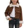 thumbnail image 2 of Liyamei Kids Short Jacket with Lapel Collar for Fall Casual School Outerwear Size 2-3 Years, 2 of 6
