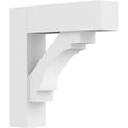 thumbnail image 1 of Ekena Millwork BKTP03X16X16MRC05 Standard Merced Architectural Grade PVC Bracket with Block Ends - 3 x 16 x 16 in., 1 of 1