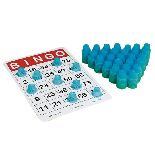 10,000 Professional 3/4 inch Red Bingo Game Chips 