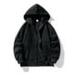 thumbnail image 3 of Gibobby Sudadera de cierre hombre Sudadera con Capucha y Cierre de Forro Polar para Hombre(Negro,CH), 3 of 5