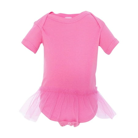 

Rabbit Skins Infant Baby Girl s Tutu Baby Rib Bodysuit 4422 Style 4422