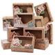 thumbnail image 1 of Bewildely Paquete de 9 cajas de regalo de Navidad, papel Kraft, decoración de ventanas, galletas, embalaje, Papá Noel, regalos de Año Nuevo, Kits de decoración para fiestas, 1 of 6