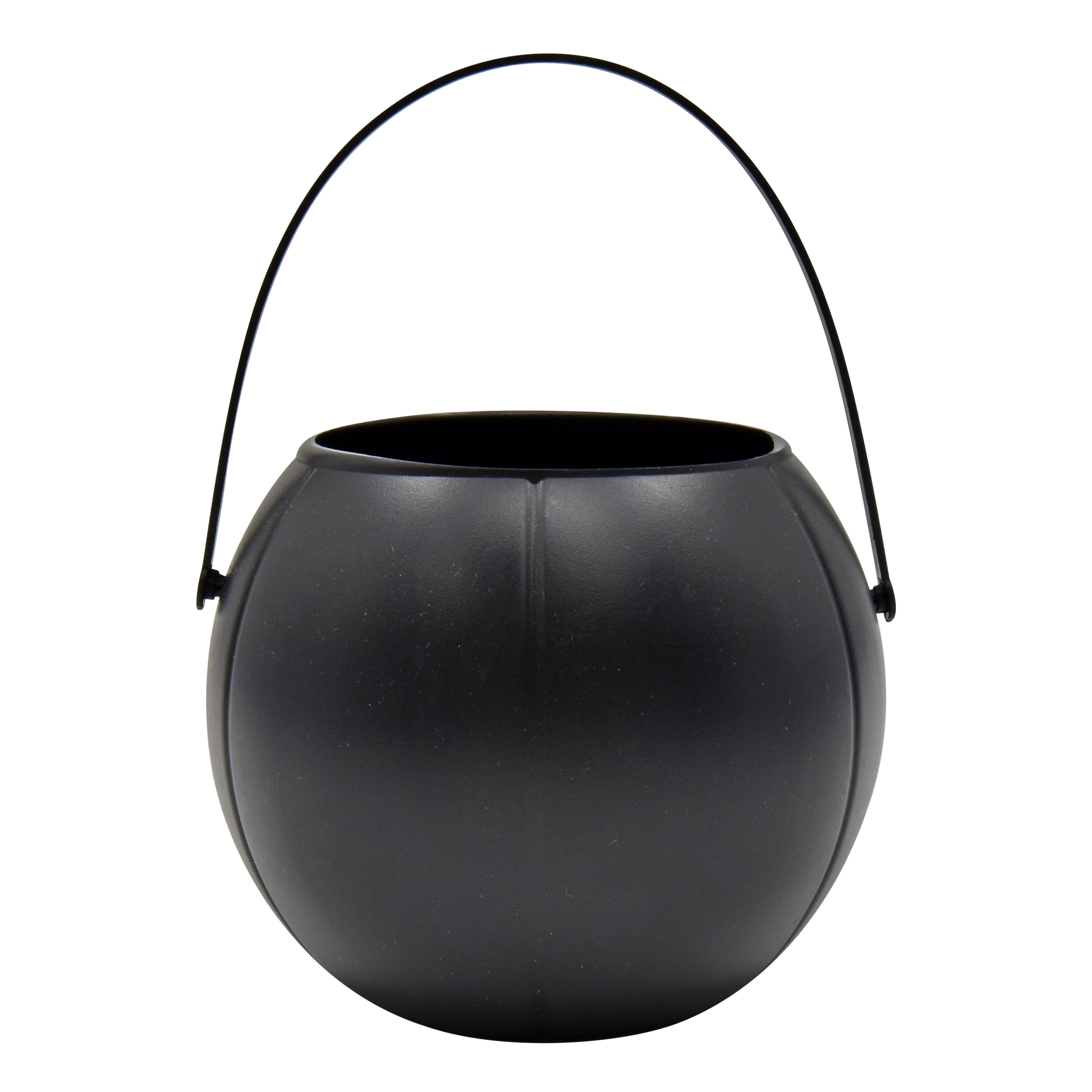Halloween Jack O’Lantern Mini Candy Bucket, Black, Plastic, 3.5 in, by Way to Celebrate
