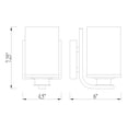 thumbnail image 2 of 492-1S-MB-Z-Lite-Beckett - 1 Light Wall Sconce In Transitional Style-7.25 Inches Tall and 4.5 Inches Wide-Matte Black Finish, 2 of 7