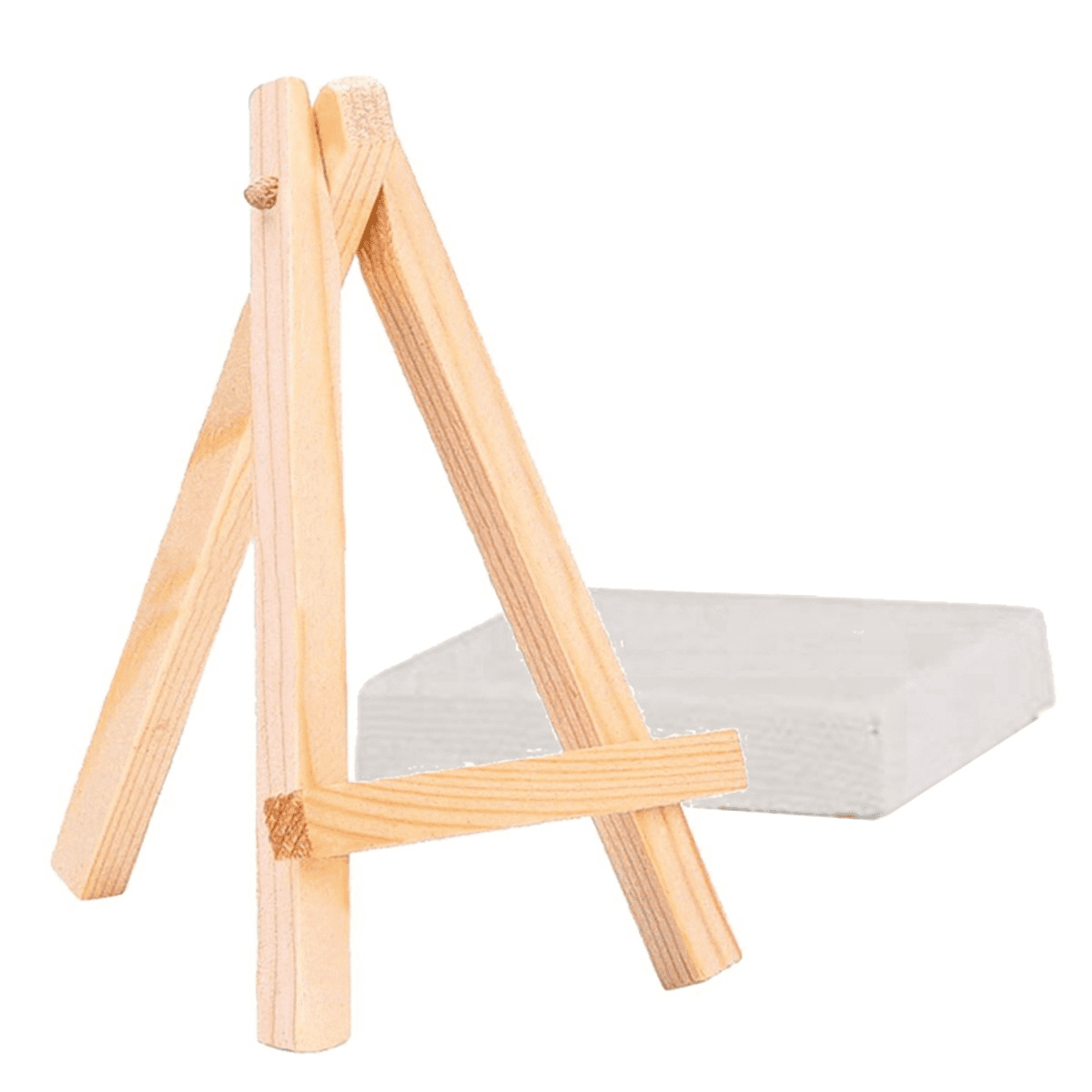 36Pcs Artists Mini Easel +3 Inch X3 Inch Mini Canvas Set Painting DIY Drawing Small Table Easel for School,36 x Mini Easel 36 x canvases,Wood color