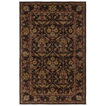 SAFAVIEH Antiquity Francine Oriental Wool Area Rug, Dark Plum/Gold, 5' x 8'