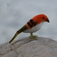 thumbnail image 2 of New Artificial Bird Realistic Sparrow Taxidermy Figurine garden and, 2 of 4