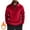 Red, variant on purcolt Men's Big and Tall Fleece Lined Sweatshirts Quarter Zip Long Sleeve Stand Collar Pullover Shirts Casual Lightweight Warm Winter Shirts