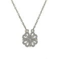 thumbnail image 1 of Collar con trébol de cuatro hojas, colgante magnético plegable en forma de corazón para clavícula, gargantilla abatible, joyería colgante para mujerScvvd, 1 of 4