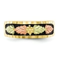 thumbnail image 5 of 10K Yellow Gold Ring Band Men's Tri-color Black Hills Antiqued, Size 6, 5 of 5